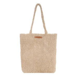 Sac en raphia beige