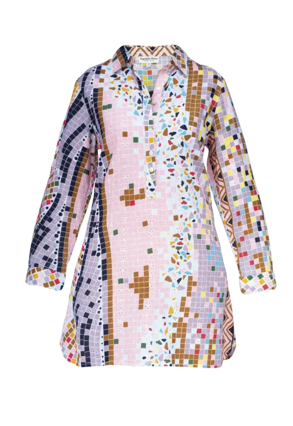 Robe à motif patchwork très colorés