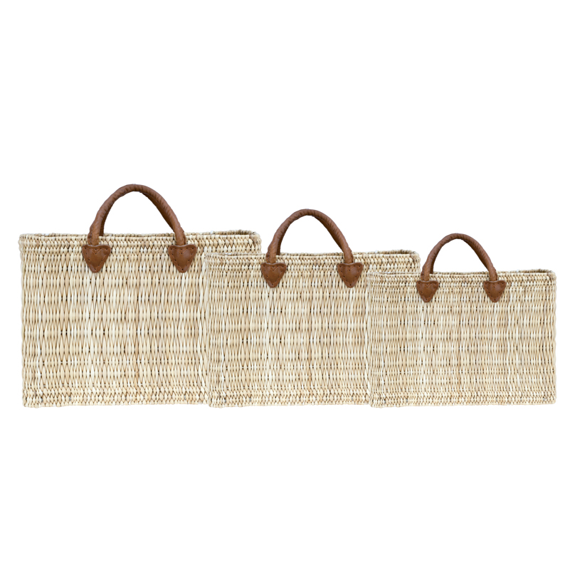 CABAS X3 JONC ANSES CUIR