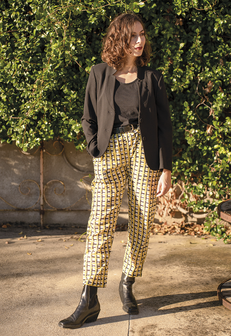 Pantalon femme à imprimé bohème graphique collection Bagatelle France