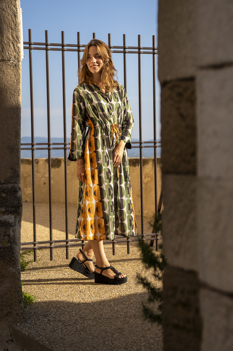 Robe femme imprimée à motif géométrique Bagatelle France
