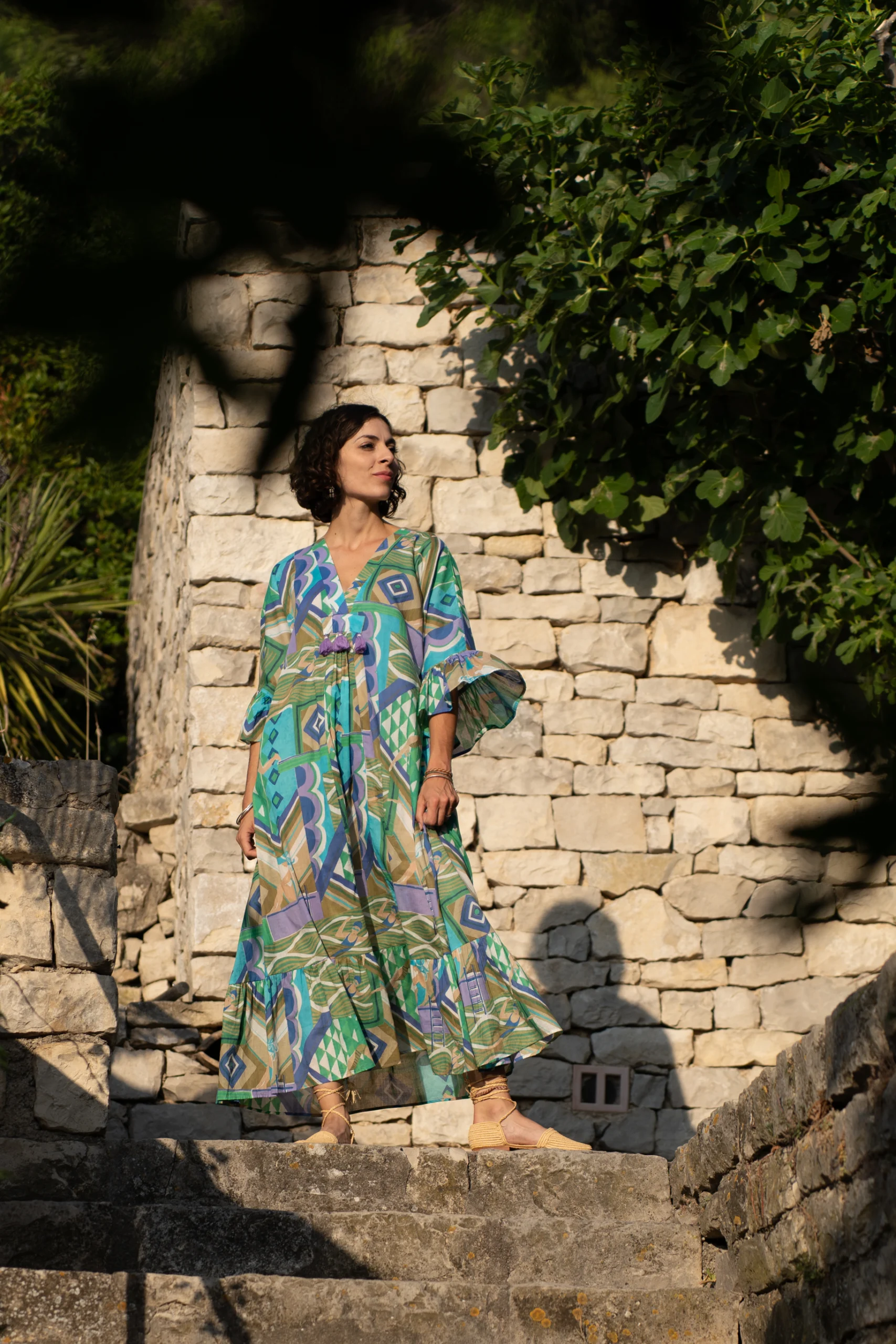 Robe femme imprimée à motifs géométrique Bagatelle France