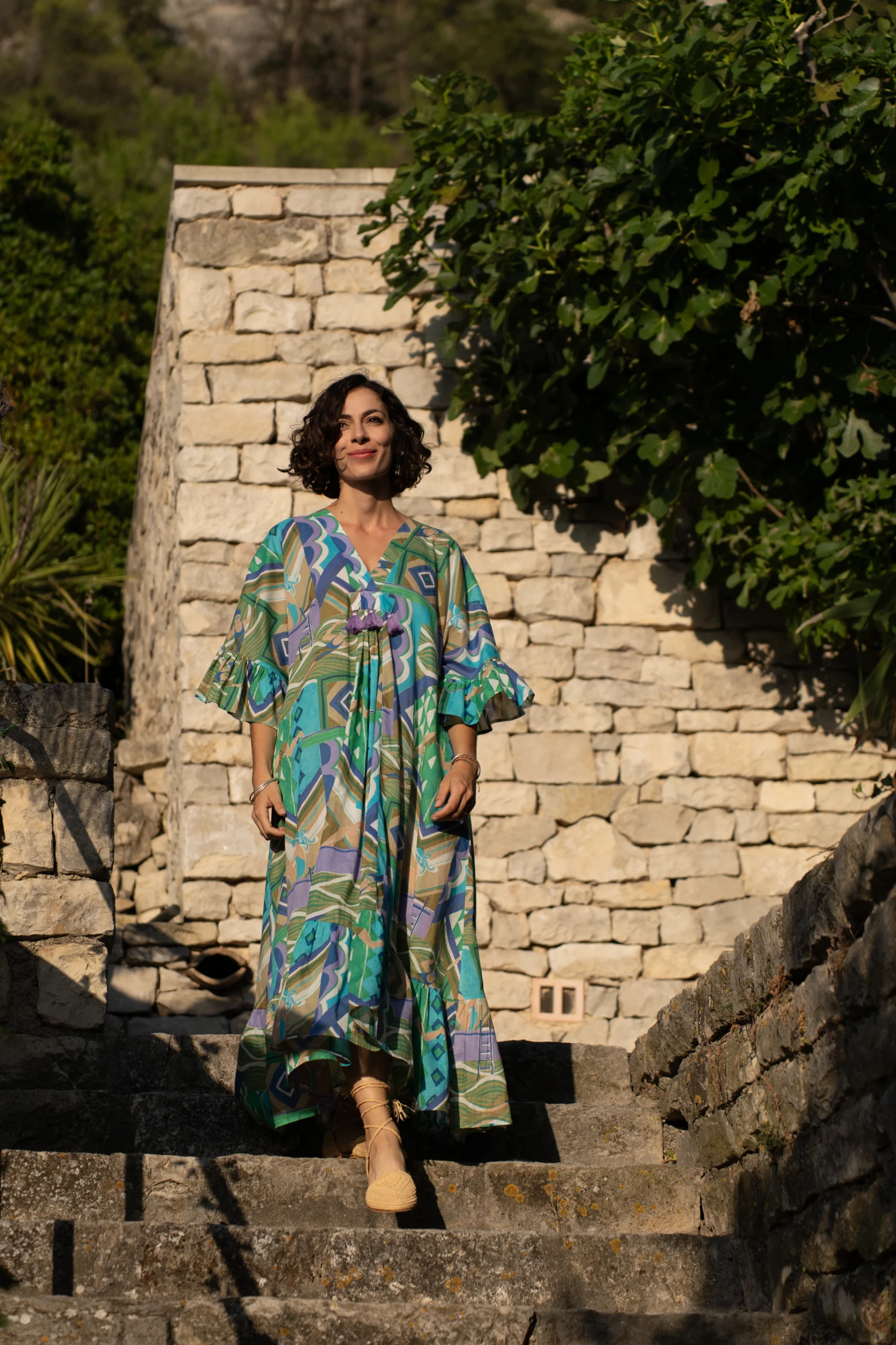 Robe femme imprimée à motifs géométrique Bagatelle France