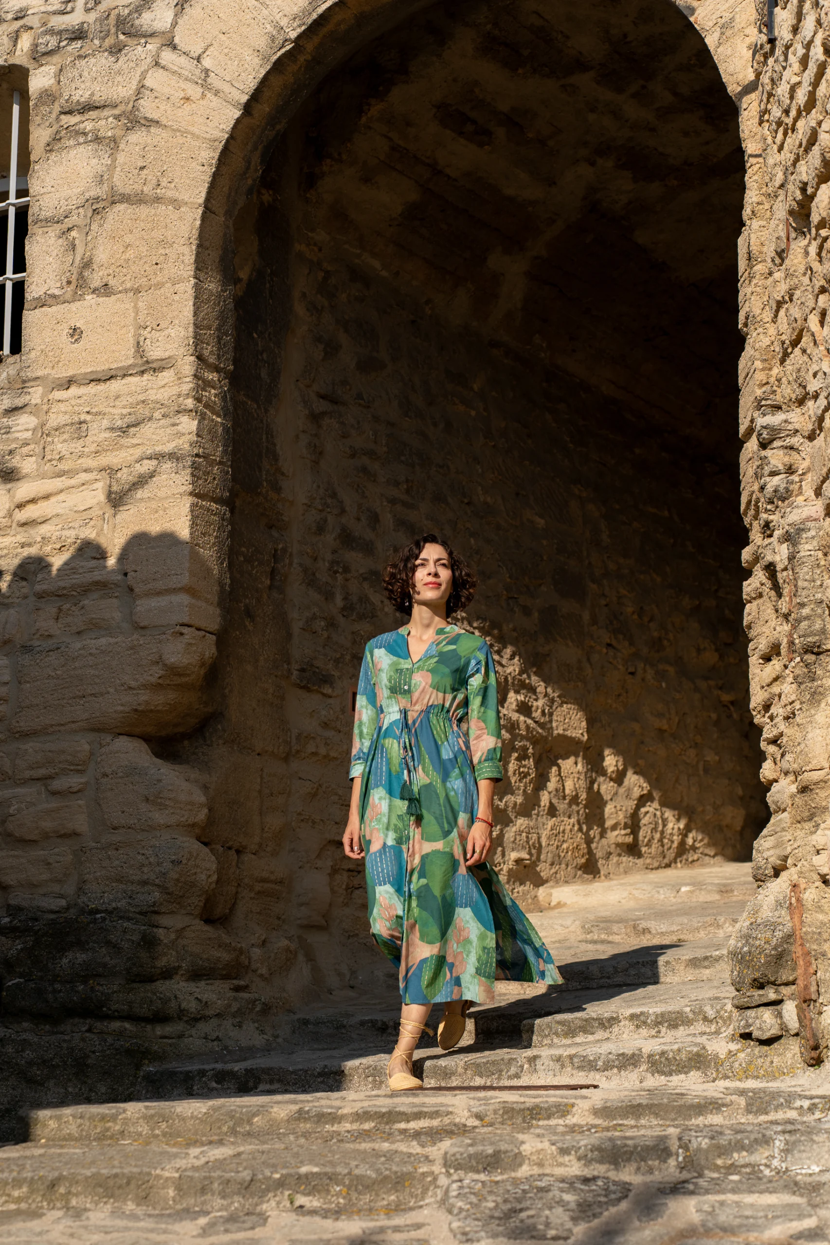 Robe femme imprimée à motifs graphiques, Bagatelle France